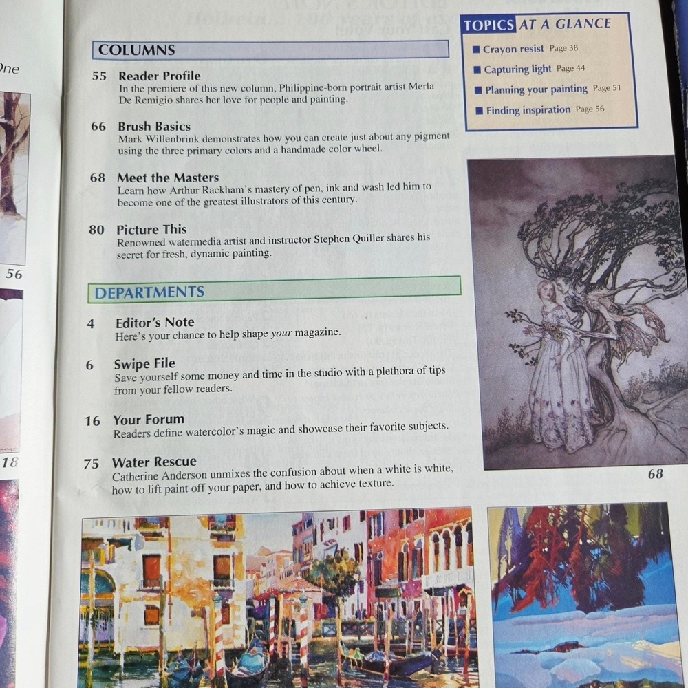 6 Watercolor Magic Magazines 1998-2004 Art Instruction Painting Techniques Lot - Picture 11 of 13